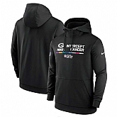 Green Bay Packers Nike 2022 NFL Crucial Catch Therma Performance Pullover Hoodie Black,baseball caps,new era cap wholesale,wholesale hats